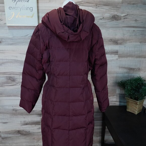 COLE HAAN SIGNATURE Women's 40" Taffeta Down Hooded Coat - Picture 5 of 10